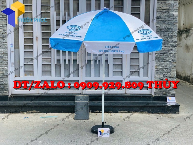 dù bạt hiflex quảng cáo in logo