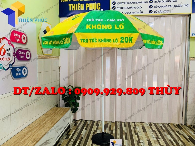 dù che quán nước in logo giá rẻ