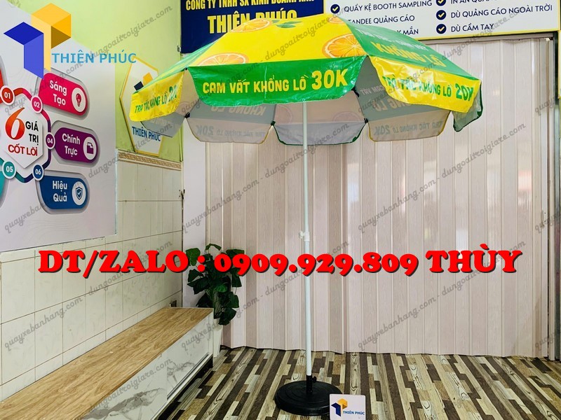 dù che quán nước in logo giá xưởng