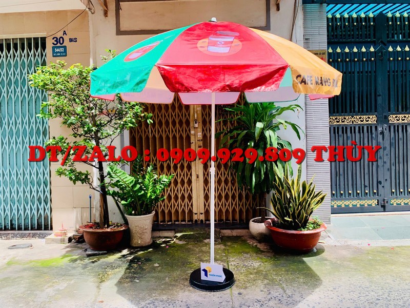 dù che xe bán hàng di động in logo