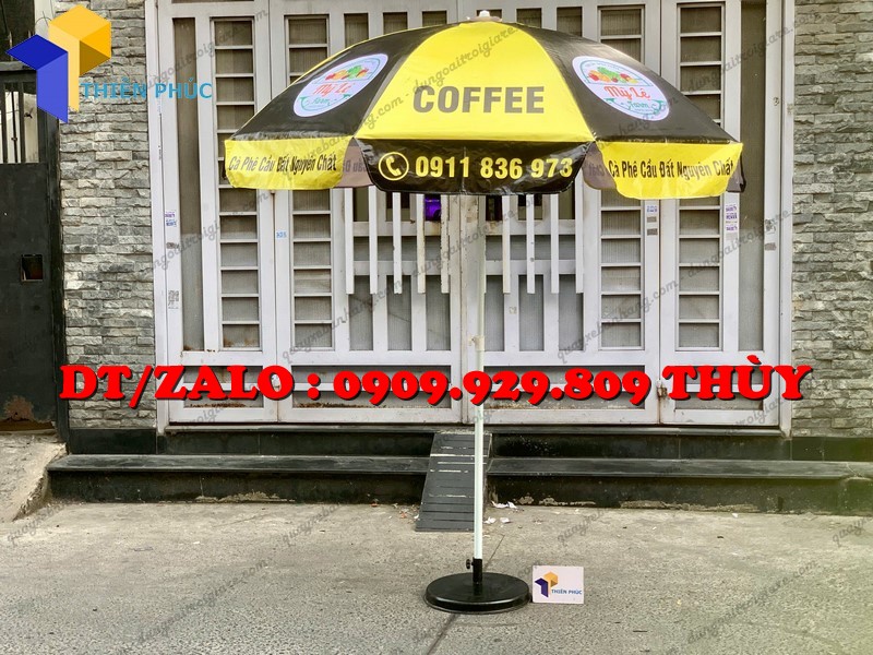 dù ngoài trời đẹp đúng tâm in thương hiệu