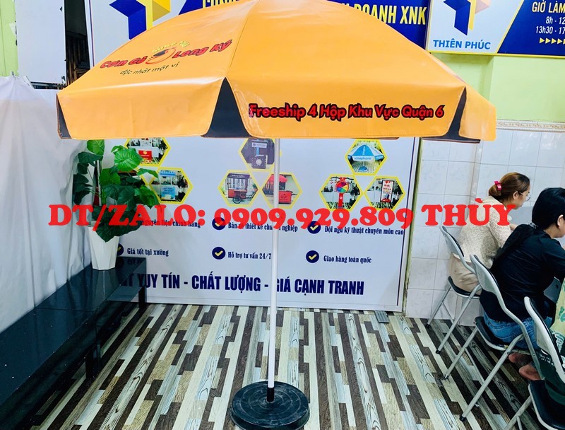 dù quảng cáo che mưa ngoài trời long ký