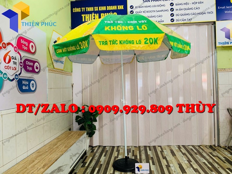 dù sự kiện che ngoài trời quảng cáo