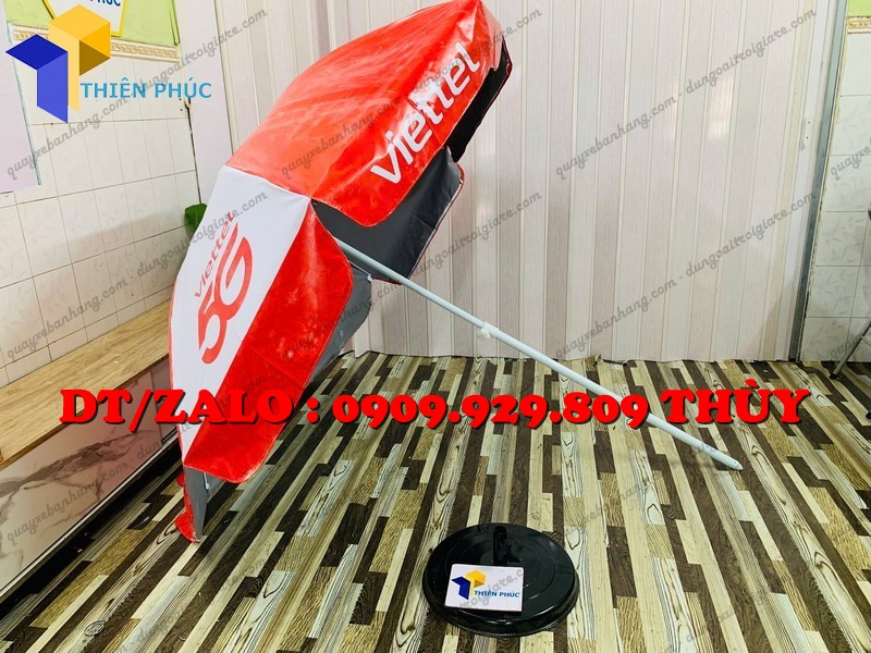 ô dù quảng cáo in logo Viettel