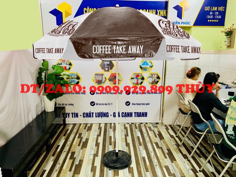 Xưởng in dù ngoài trời cà phê hcm