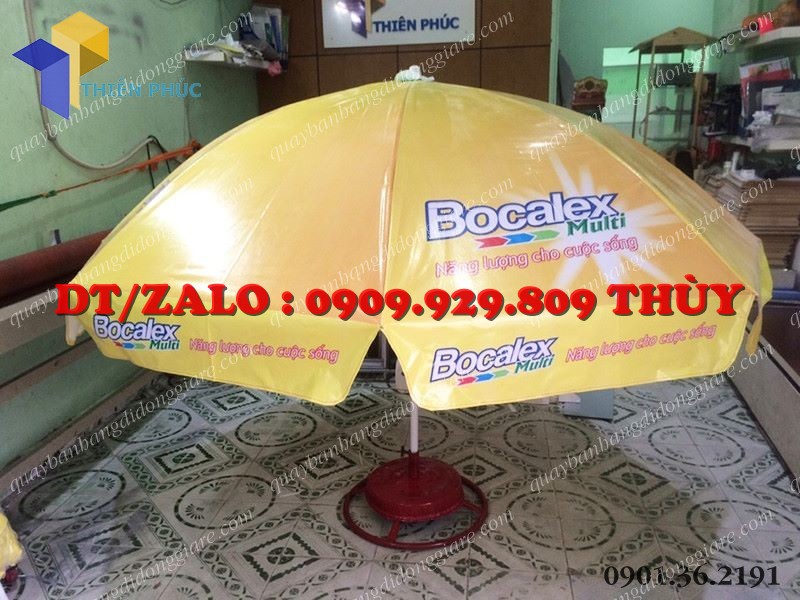 Xưởng sản xuất ô dù quảng cáo che nắng in logo giá rẻ tại hcm 1