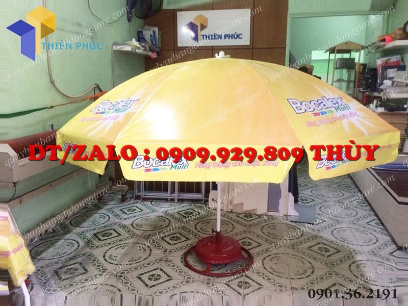 Xưởng sản xuất ô dù quảng cáo che nắng in logo giá rẻ tại hcm 2