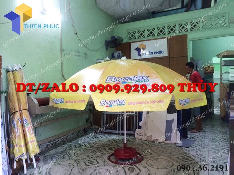 Xưởng sản xuất ô dù quảng cáo che nắng in logo giá rẻ tại hcm 5